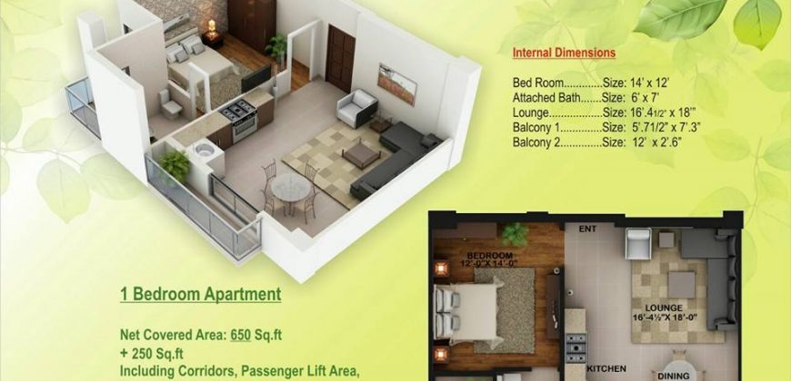 1 Bed Luxury Apartment, Sapphire Heights 2 ,Islamabad
