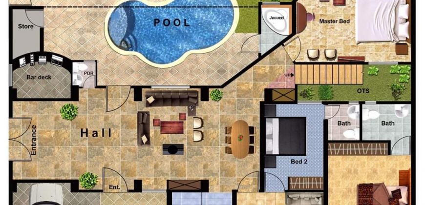 Habbitone Theme Farm Furnished